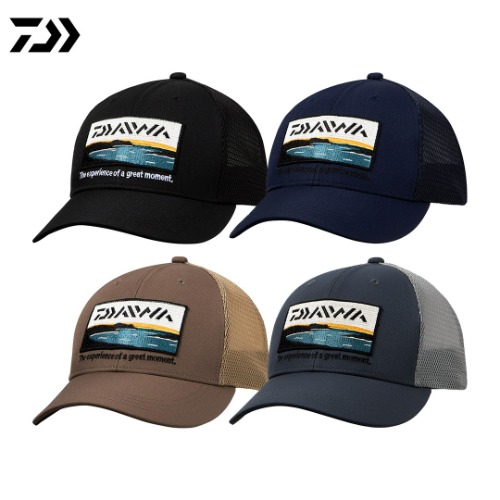 DAIWA[다이와] 로고 자수 트래커캡 모자  DC-4122
