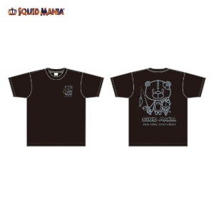 SQUID MANIA[스퀴드매니아] 무늬오징어 에깅 로봇 쿠마 티셔츠 (라메실버)
