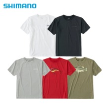 시마노 티셔츠 크랭크 베이트 배스 블루핀 그래픽 반팔 SH-005V